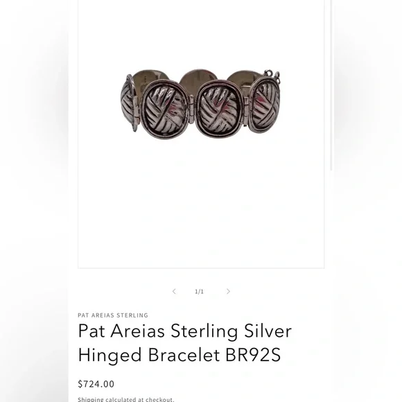 Pat Areias Sterling Silver Multi Strand Pearl Bracelet